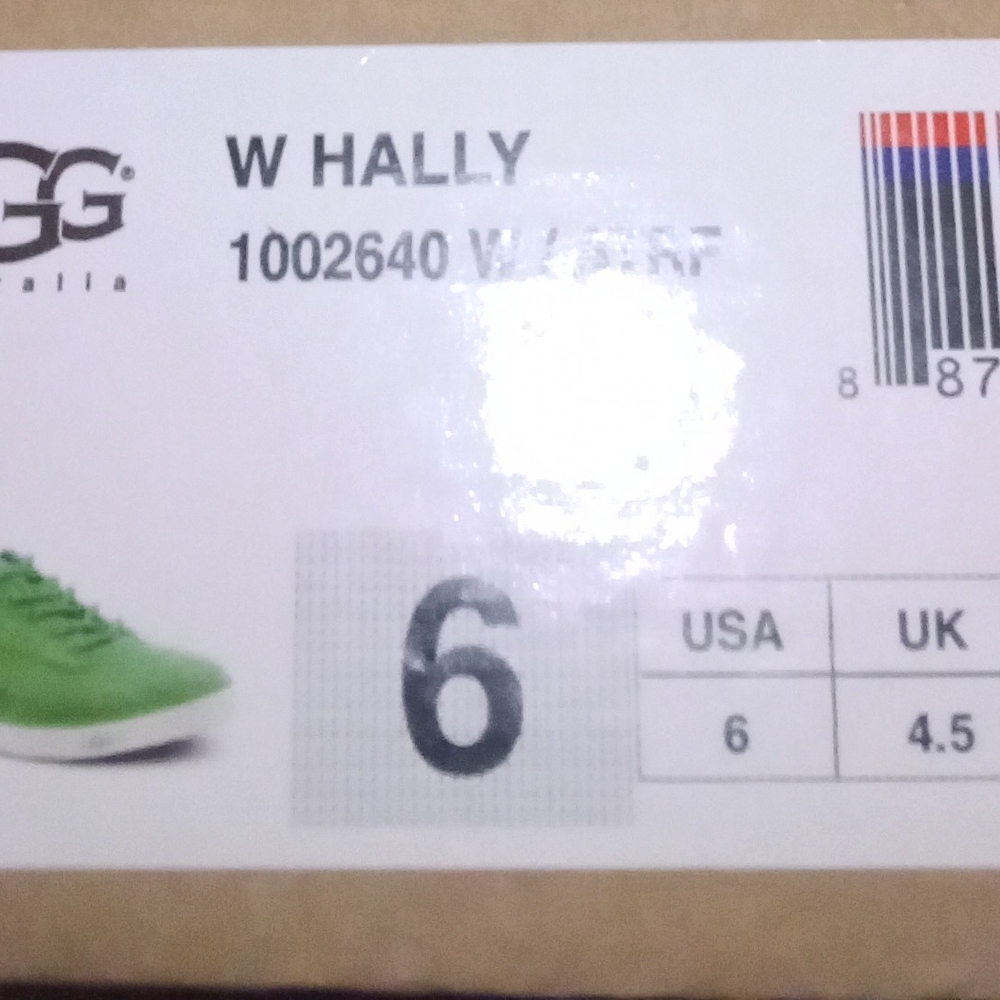UGG Hally Women's Green Fashion Sneakers - Picture 5 of 5